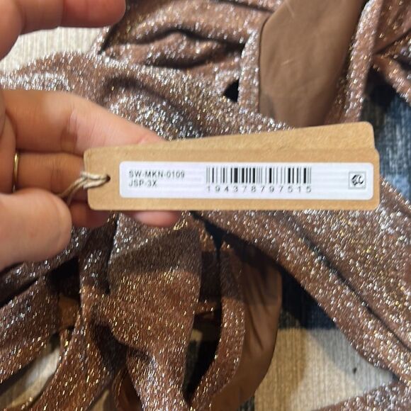 NWT ~ SKIMS ~ Glitter Swim Monokini One Piece - Picture 6 of 11